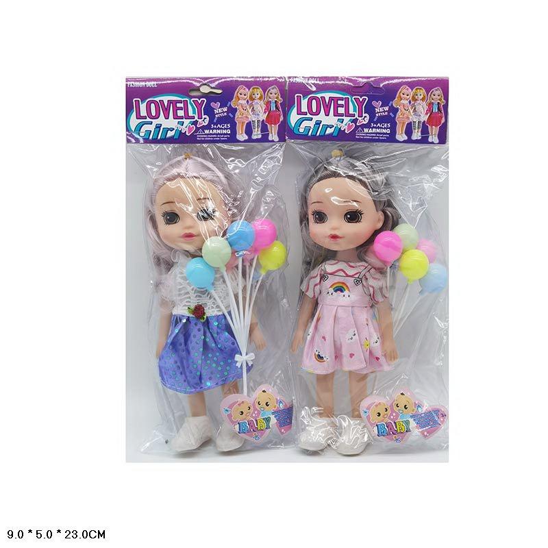 Лялька маленька YZ08B 2 види з аксесуарами 9×5×23 см, фото 1