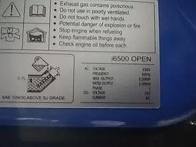 Інверторний генератор 5 kW KRAFTWELE i6500 OPEN, фото 4