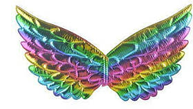 Карнавальний костюм E16704 крила єдинорога 40×13 см