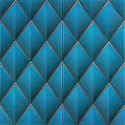 Панель стінова 3D 700х700х4мм ромб синій (D) SW-00001985