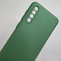 Чохол для Samsung Galaxy A50s чохол із захистом для камери на телефон самсунг а50с темно-зелений t5g, фото 3