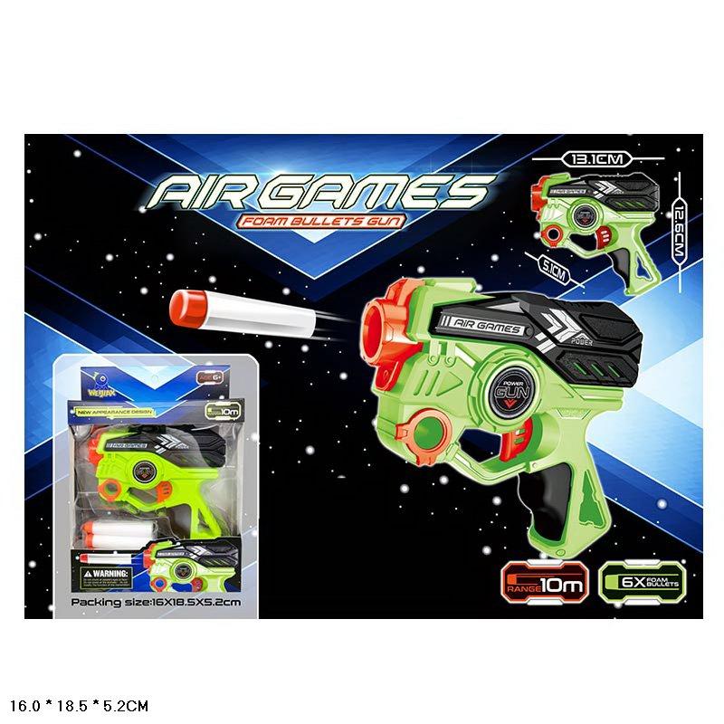 Іграшковий пістолет 218D-2 стріляє поролоновими снарядами, фото 1