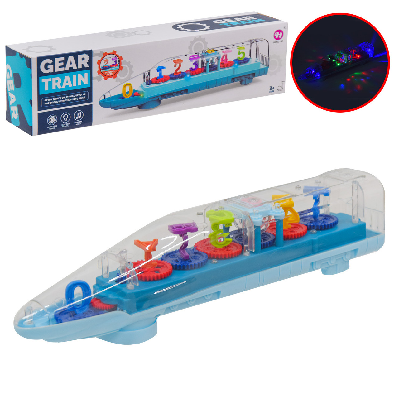 Іграшковий поїзд HJ648 батарейки світло звук, фото 1