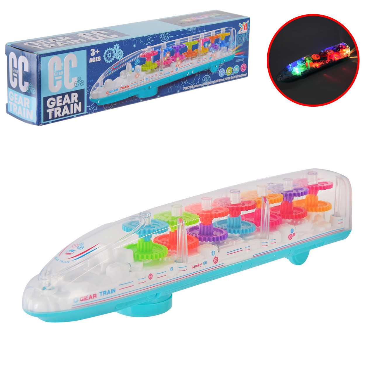 Дитяча залізниця Потяг 999, батареї, звук, світло, фото 1