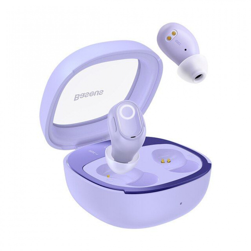 Бездротові навушники Baseus Bowie WM02+ TWS purple, фото 1