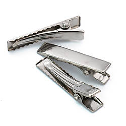 Основа для шпильки Крокодил прямокутник 46х8 мм 10 шт. Платина