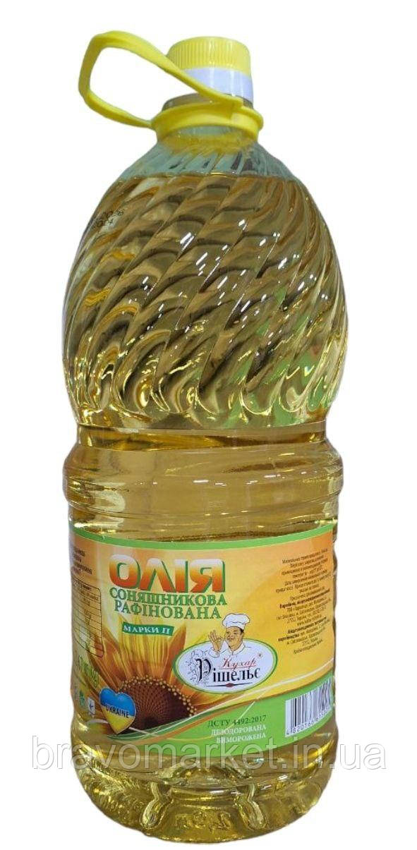 Олія соняшникова  рафінована дезодорована 2.9 л ТМ Кухар Рішельє, фото 1