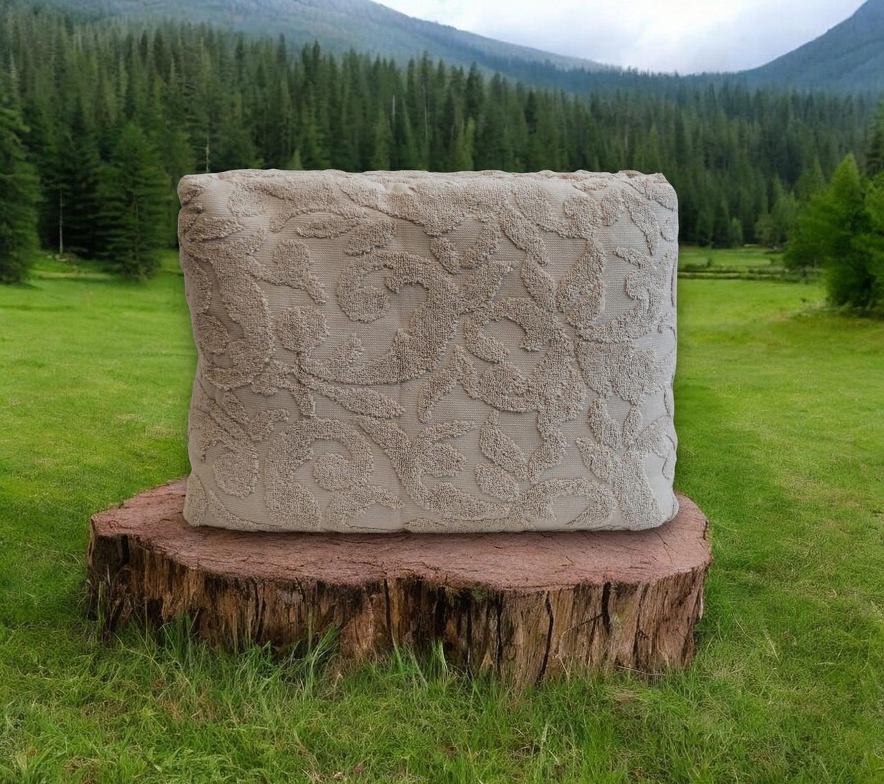 Махрове простирадло покривало півтораспальне 160х220см Cotton Area Sevakin бежевий Туреччина 100% хлопок