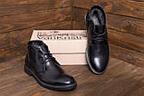 Черевики чоловічі зимові шкіряні утеплені, Теплі повсякденні Черевики чоловічі на хутрі *VK 668 бот*, фото 3
