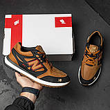 Кросівки чоловічі руді, осінні демісезонні Шкіряні кросівки осінь-весна з натуральної шкіри *NB5 риж*, фото 2