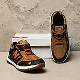 Кросівки чоловічі руді, осінні демісезонні Шкіряні кросівки осінь-весна з натуральної шкіри *NB5 риж*, фото 4