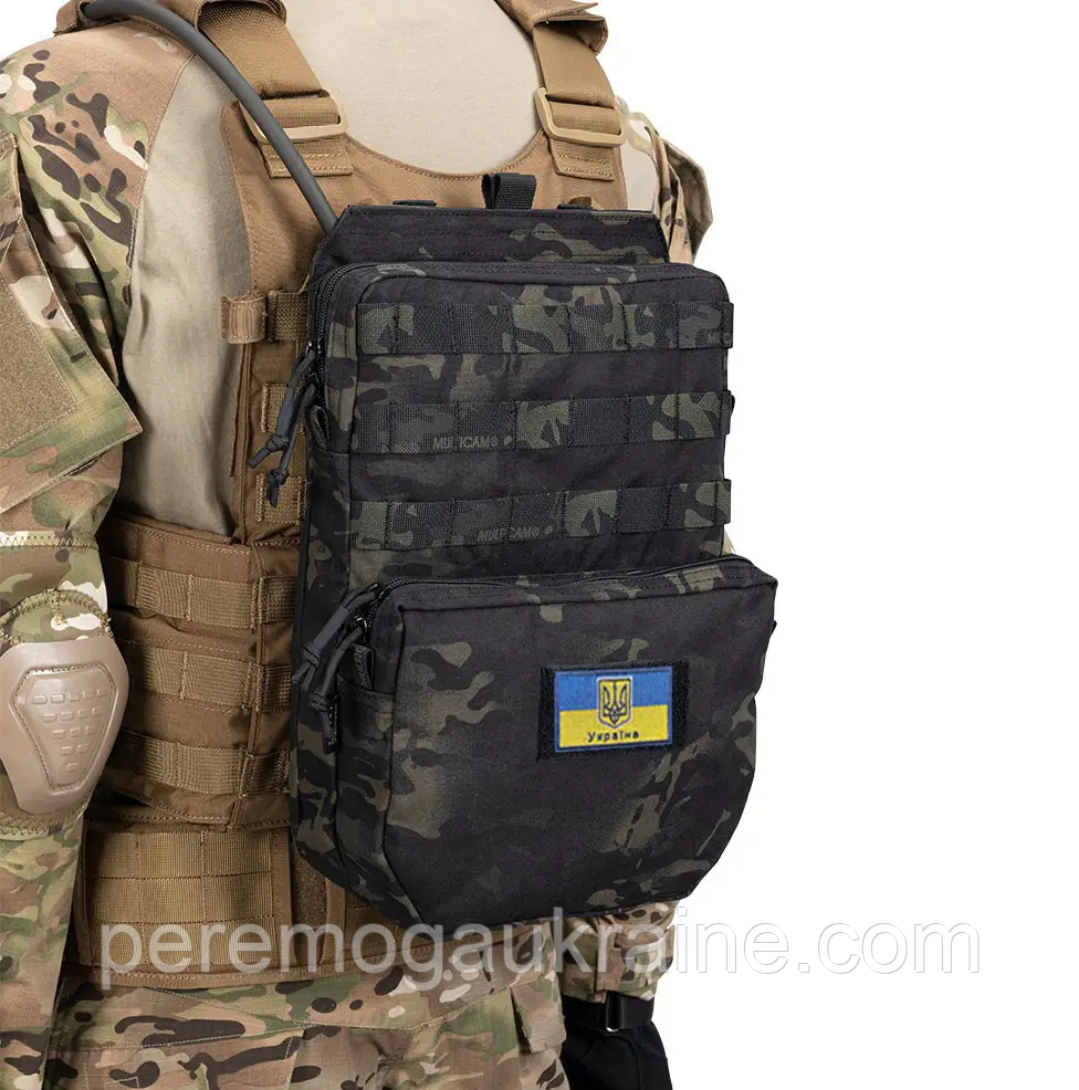 Штурмова панель рюкзак-подсумок Solve з системою MOLLE Dark Multicam і відділенням для гідратора KT6005280