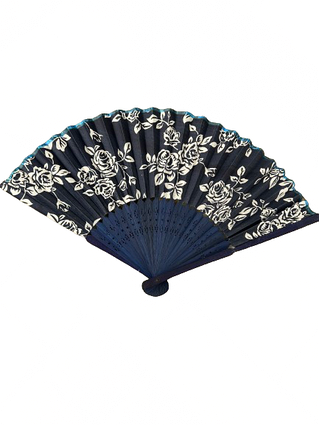 Віяло шовк + бамбук (21,5 см)