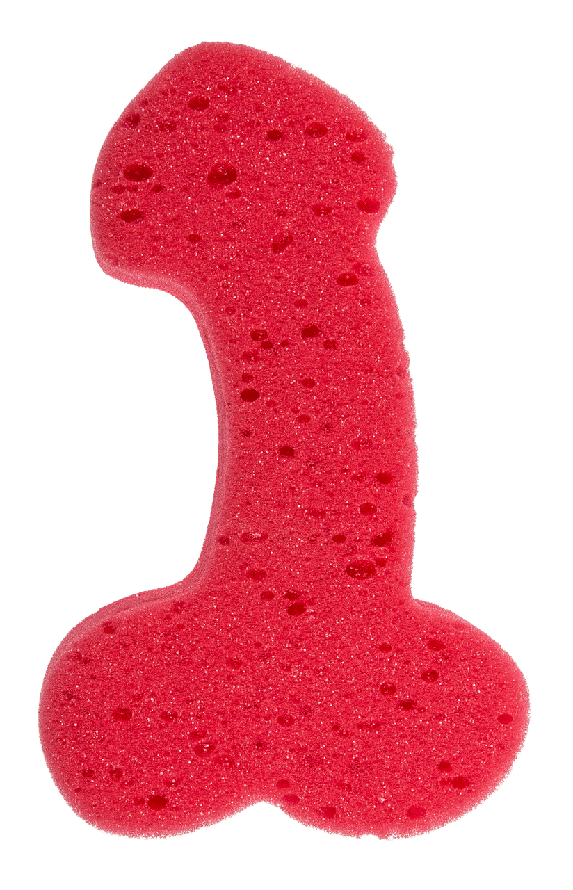 Губка для ванної — Sponge Willy Red, 19 см, фото 1