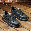 Чоловічі шкіряні кросівки (натуральна шкіра) чорні демісезонні для чоловіків на весну осінь, розміри 40-45, фото 2