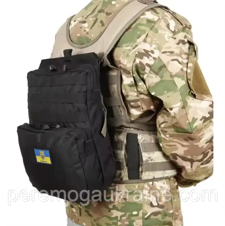 Штурмова панель рюкзак-подсумок Solve з системою MOLLE Black і відділенням для гідратора KT6005202