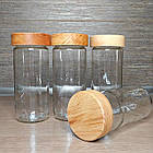 Набір скляних банок для зберігання, скло 500 мл (6 шт.), фото 2