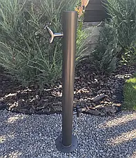 Садова колонка для води з нержавіючої сталі AISI 304 сірий (90002), фото 3