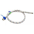 Шланг для підключення змішувача ITAL зв-вн M10x1/2" 120 см 155820 STFS12120, фото 3
