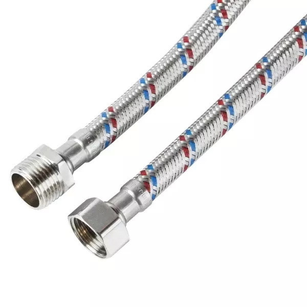 Шланг гнучкий для підключення води ITAL зв-вн 1/2"x1/2" 20 см 155849 ULFM12020