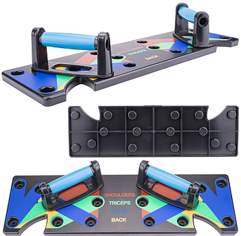 Тренувальна дошка для віджимання 10 позицій Powermat PM0838 універсальна дошка для віджимань