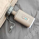 Портативний акумуляторний насос для туристичних килимків подушок м'ячів Pacoone з ліхтариком та 5 насадок Gray, фото 6