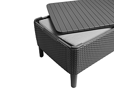 Комплект садових меблів Keter Salemo 3 seater set, графіт, фото 4