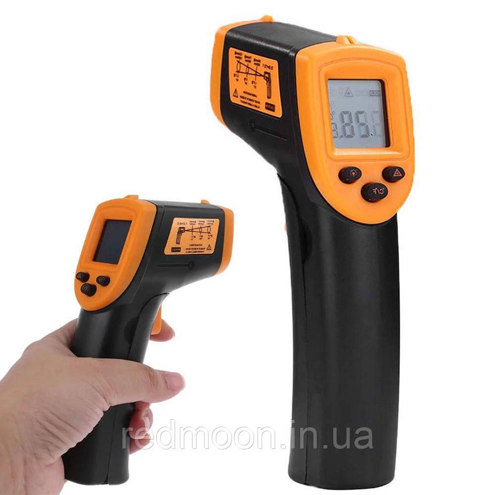 Промисловий безконтактний градусник (-50 до 420°С) TEMPERATURE AR 360 / Цифровий пірометр / Термометр, фото 1