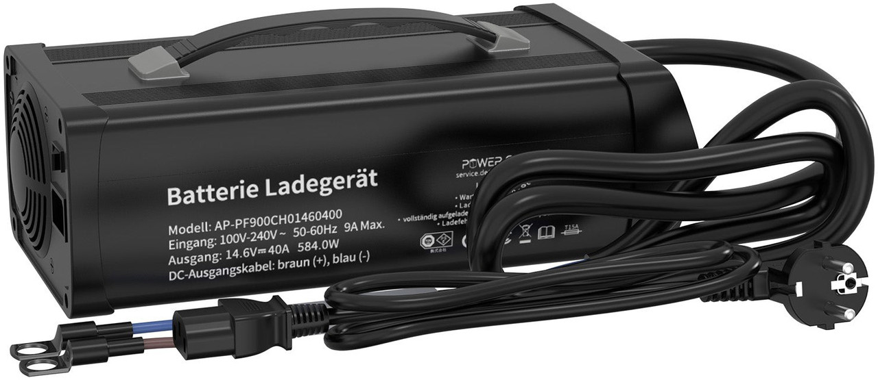 Зарядний пристрій для LiFePo4 акумуляторів 40A 14,6V з екраном Power Queen (Німеччина)