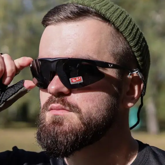 Окуляри тактичні Ray-Ban з 5 змінними лінзами (Чорні)