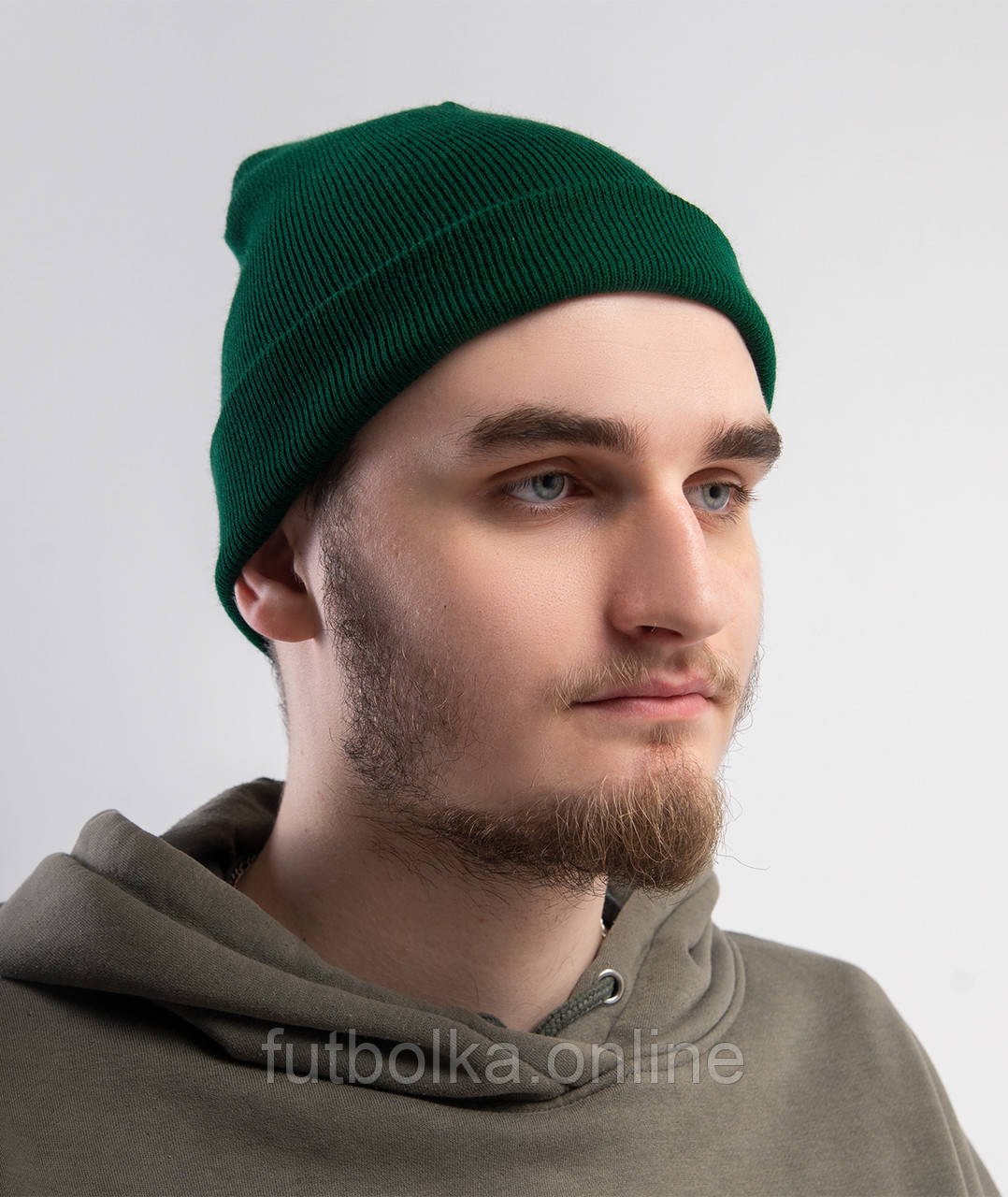 Темно-Зелена шапка легка №701C Fotl