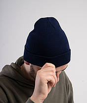 Глибоко Темно-Синя шапка легка №701C Fotl, фото 3