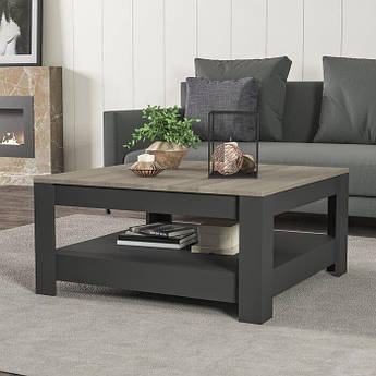 Журнальний столик, кавовий столик, Антрацит \ Дуб Сонома