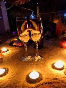 Наши работы в Ваших руках - бокалы для Александра и Анны 6