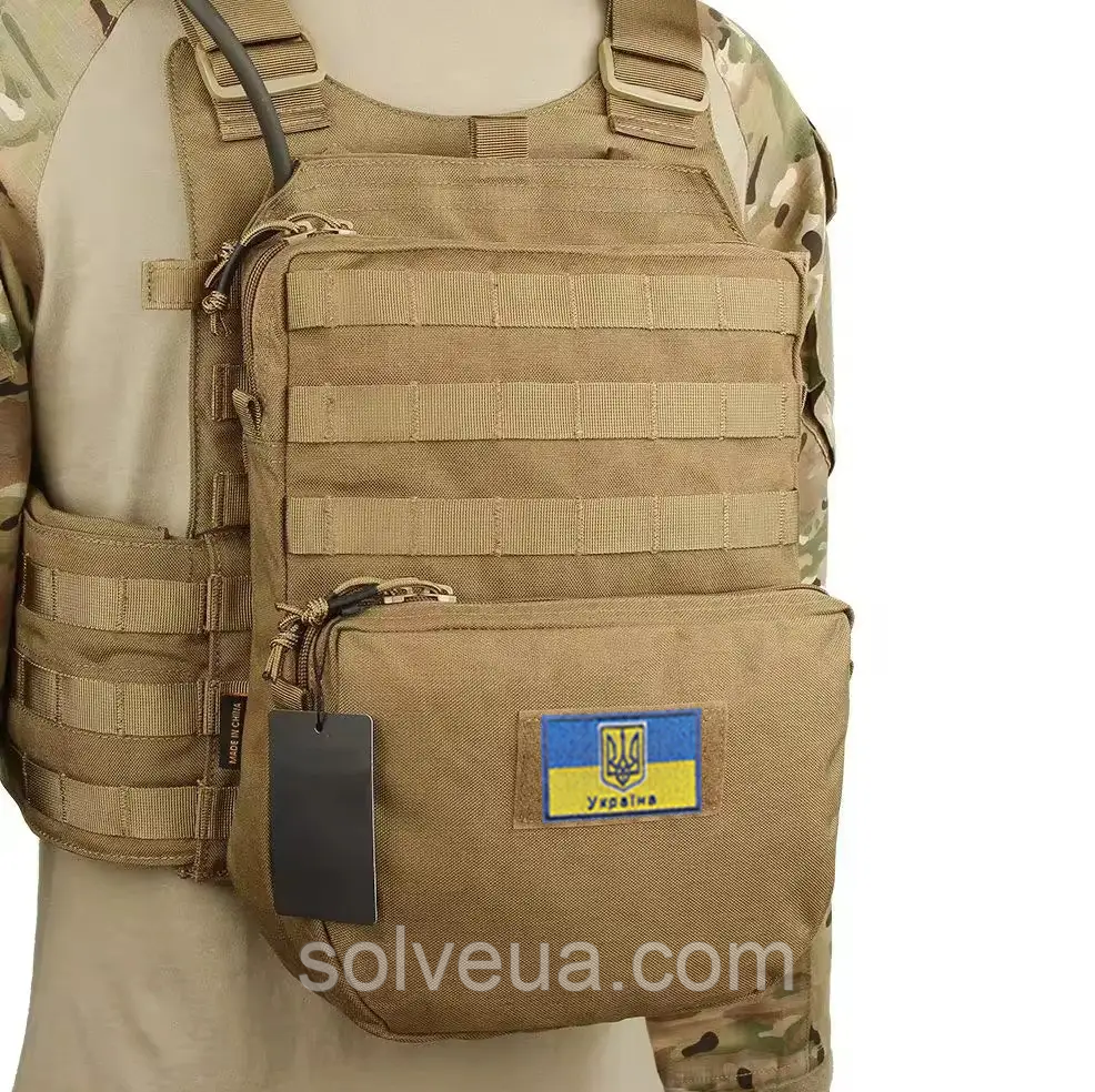 Штурмова панель рюкзак-подсумок Solve Кайот з системою MOLLE і відділенням для гідратора KT6005205 solve, фото 1