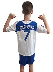 Футбольна форма дитяча Динамо Київ Андрій Шевченко 7 біло-синя