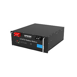 Акумуляторна батарея (АКБ) Sorotec LiFePO4 51,2V/100Ah 5120Wh Wi-Fi у стійку, фото 1