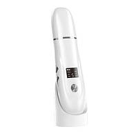 Ультразвуковий скрабер очищувач пор для глибокого чищення обличчя Ultrasonic HX-07 Білий