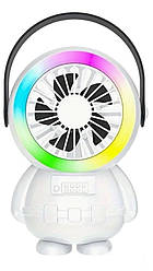 Портативний вентилятор Astronaut USB з нічним світильником / акумуляторний вентилятор