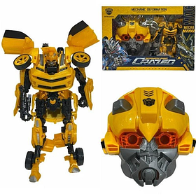 Ігровий набір Трансформер Бамблбі з маскою Bumblebee трансформується в машинку W 8825 B