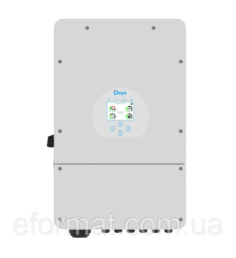 Гібридний інвертор SUN-10K-SG02LP1-EU-AM3 Deye WiFi (10 kW, 1 фаза, 2 MPPT, LV)