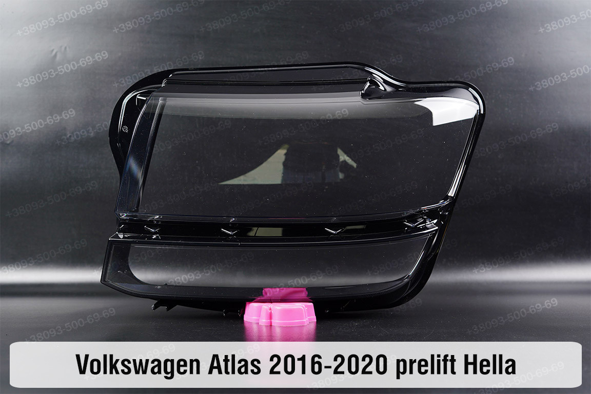 Скло фари VW Volkswagen Atlas Hella (2016-2020) дорест ліве