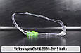 Скло фари VW Volkswagen Golf 6 Hella (2008-2013) ліве, фото 2