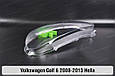 Скло фари VW Volkswagen Golf 6 Hella (2008-2013) ліве, фото 4