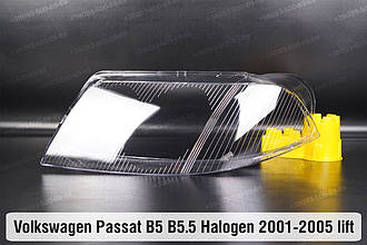 Скло фари VW Volkswagen Passat B5 B5.5 Halogen (2001-2005) рест ліве