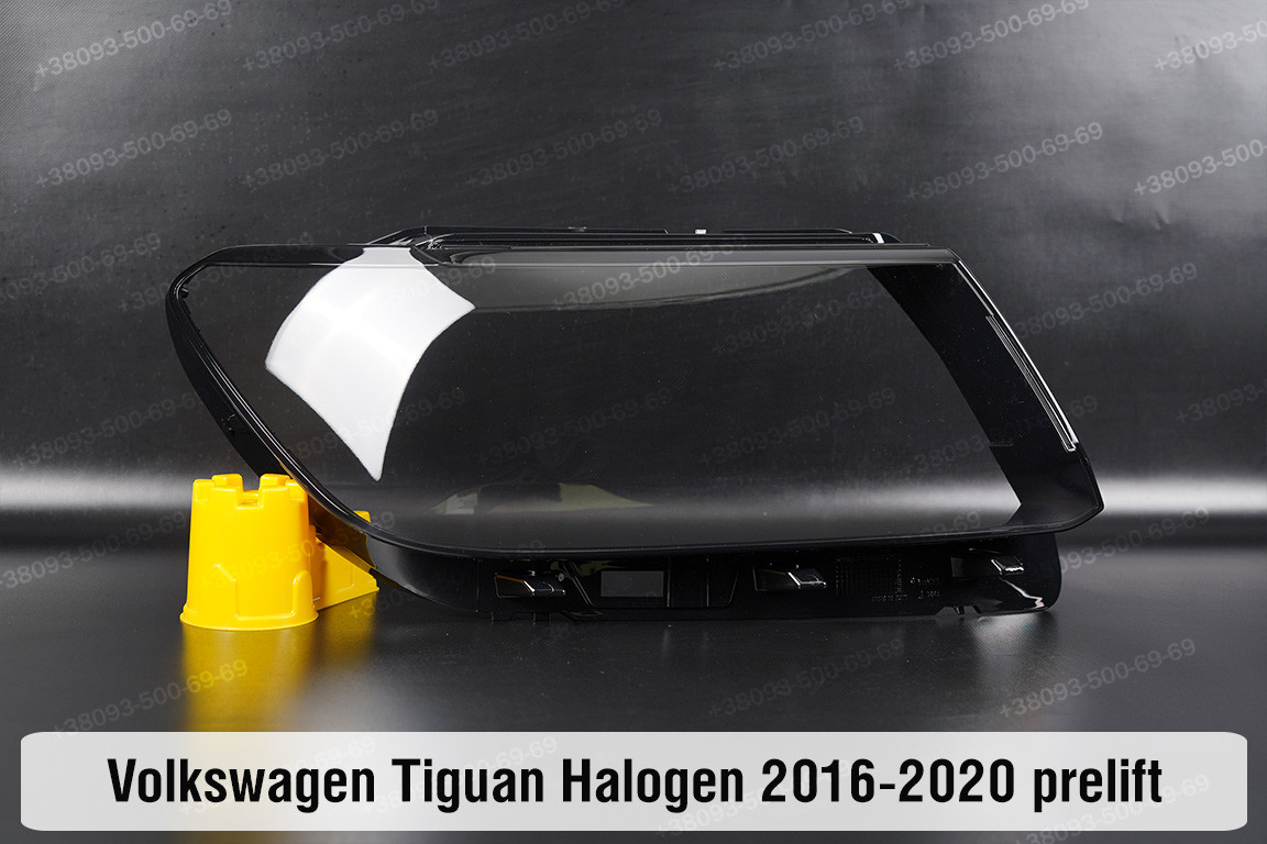 Скло фари VW Volkswagen Tiguan Halogen (2016-2020) дорест праве, фото 1