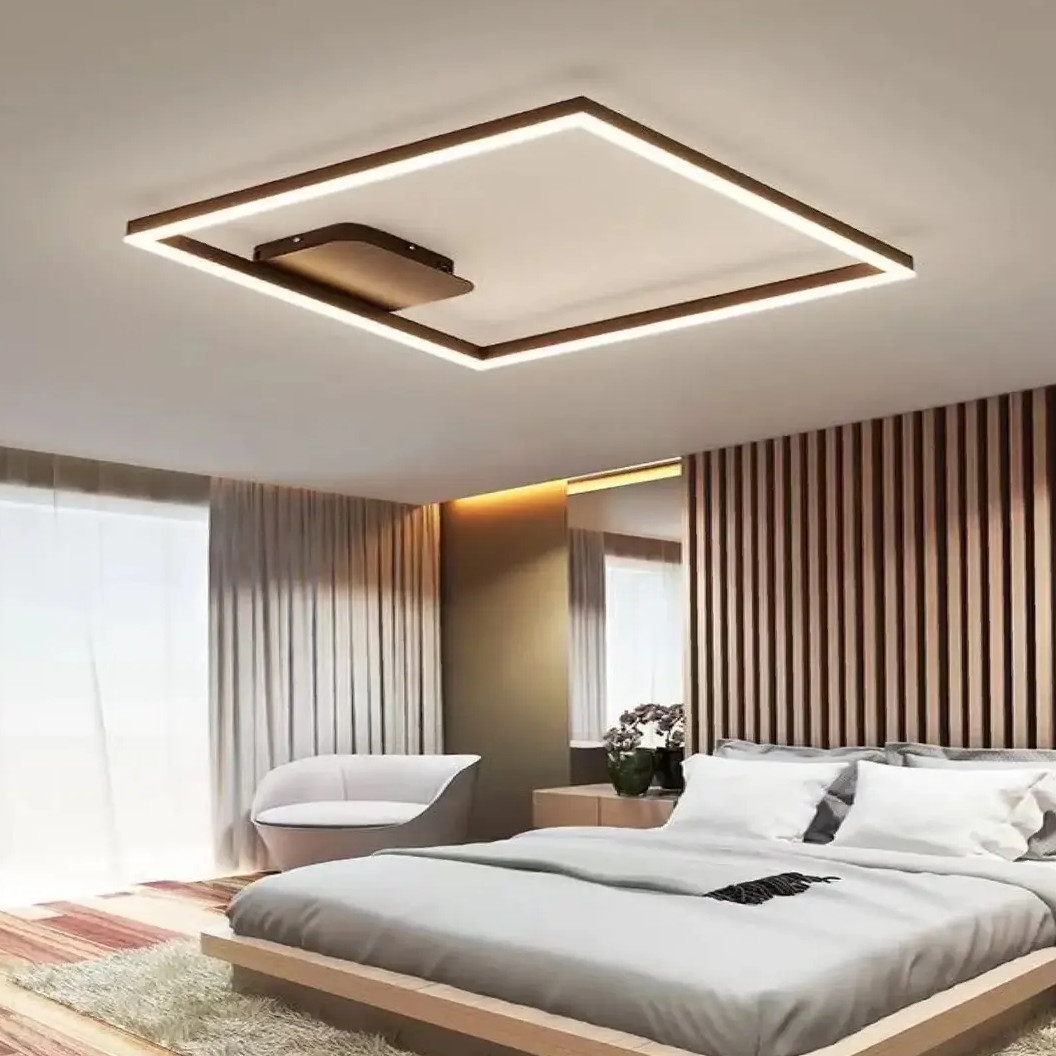 Світлодіодна Led-люстра Лотус PJ871 (50х50см) Коричнева