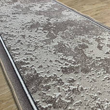 Бюджетна килимова доріжка ширина 0,90м на повстяній основі Бежевий мармур, фото 4