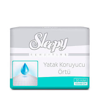 Пелюшки гігієнічні поглинаючи SLEEPY Sensitive Underpad 60*90 №30