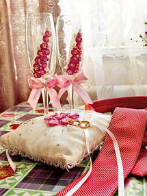 Наши работы в Ваших руках - розовый комплект в едином стиле для наших дорогих заказчиков 2